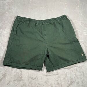 Polo shorts green and gold pony drawstring size XL 40 Waist